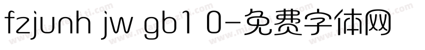 fzjunh jw gb1 0字体转换